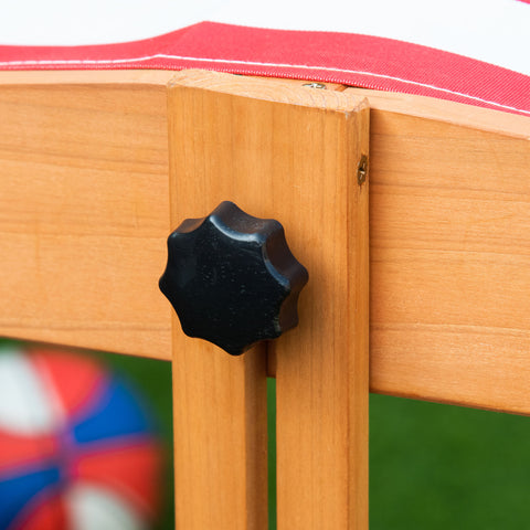 Kids Wooden Sandbox with Adjustable Height Cover and Toy Bin Storage, Children Sand Play Station Outdoor,Bottom Liner, for Backyard, Ages 3-7